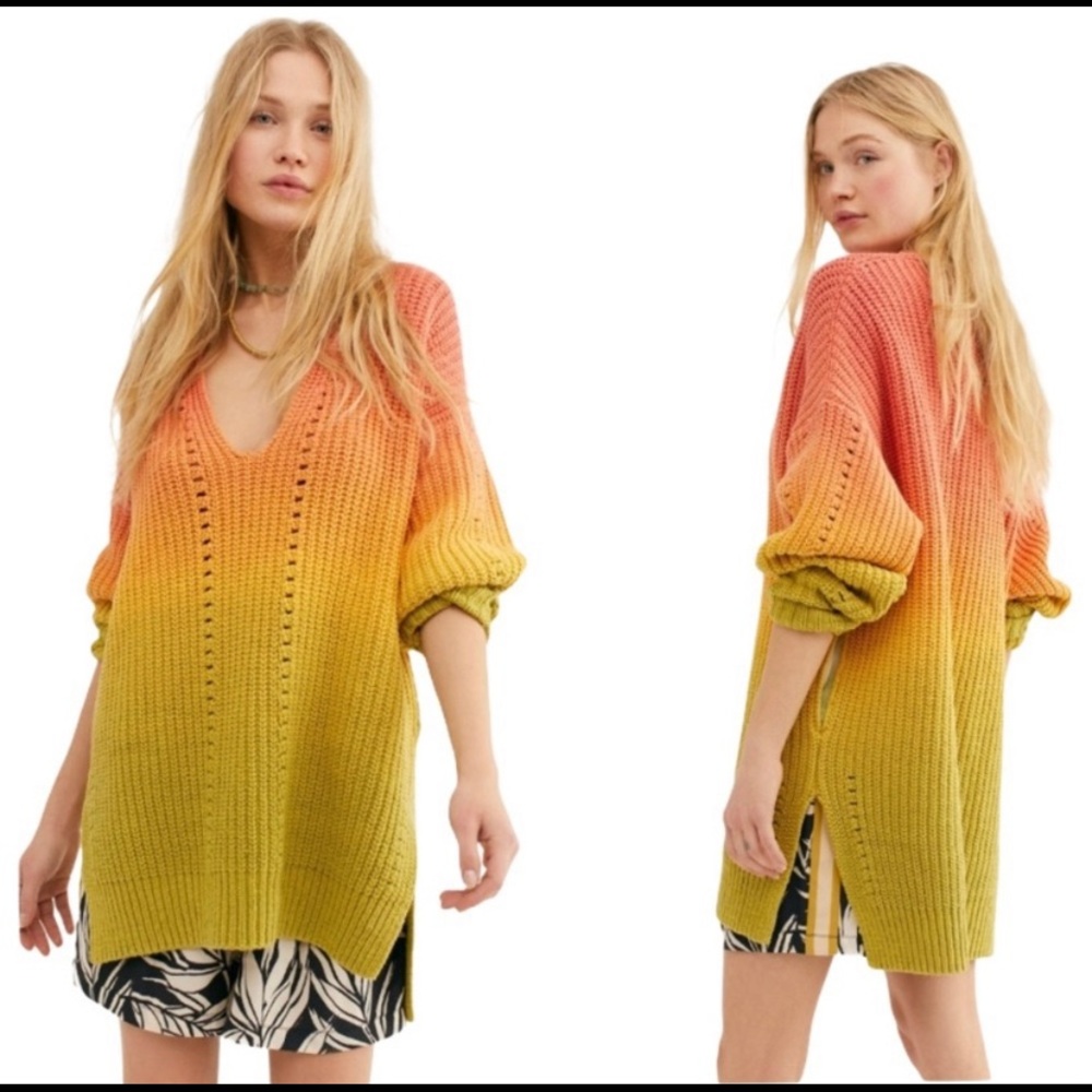 Free People Come Together Ombré Sweater